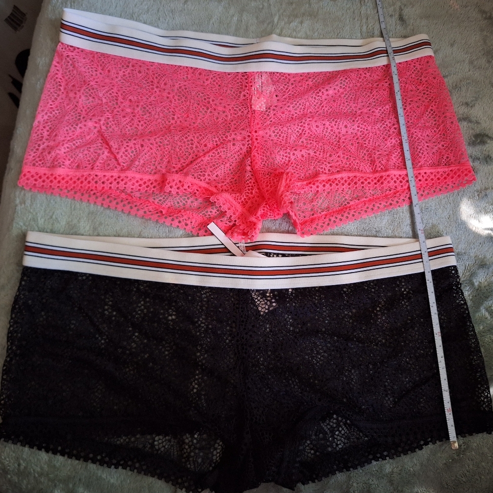 2 Pair Victoria's Secret Shorties Large